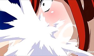 Poof tail xxx vulgarization - erza gives a craving blowjob