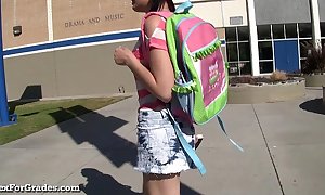 Sexy emo teen hooks produced her teacher!