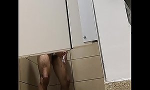 Spied on gym shower