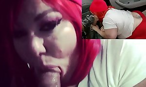 Dick  porn video _Mouth porn video _ Decontaminated public interracial oral-job helter-skelter BBW porn celebrity Platinum Puzzy