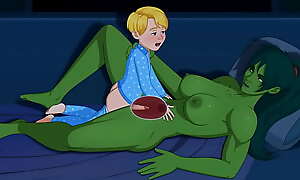 4995685 - Franklin Richards Jennifer Walters Semiprecious stone Sfan She-Hulk animated