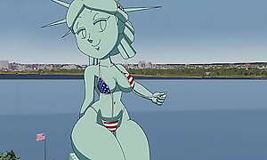 Statue be fitting of Liberty xxx Tansau (Porn Animation, 18 )